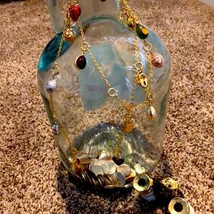 Joan Rivers necklace with 15 charms